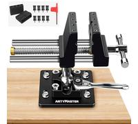 ArtyMaster Vise 4-Inch 360° Ball Joint Swivel Bench Vise, Heavy Duty Aluminum Workbench Vise with Quick Ratchet Lock, Silicone Jaw Pads, Ideal for Woodworking, Repair & DIY Projects (WT117B)