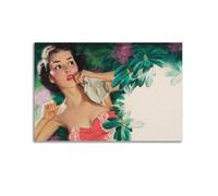 ARTYNSY 1pc How Do I Love Thee, American Magazine Illustration, March 1951, Canvas Wall Art 20x30inch(50x75cm) Suitable for Various Indoor Places, Cool Posters And Prints, Best Gift.