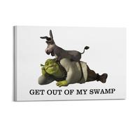 ARTYNSY 1pc JoyKoL Get Out of My Swamp, Canvas Wall Art 16x24inch(40x60cm) Suitable for Various Indoor Places, Cool Posters And Prints, Best Gift.