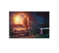 ARTYNSY 1pc The Empty Tomb of Jesus, Canvas Wall Art 20x30inch(50x75cm) Suitable for Various Indoor Places, Cool Posters And Prints, Best Gift.