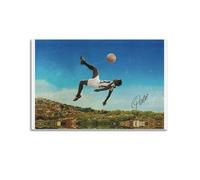 ARTYNSY 1pc The King of Football, Canvas Wall Art 12x18inch(30x45cm) Suitable for Various Indoor Places, Cool Posters And Prints, Best Gift.