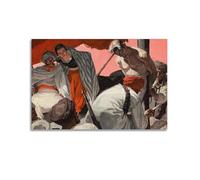 ARTYNSY 1pc The Legion of Terror, Liberty Story Illustration, April 1936, Canvas Wall Art 12x18inch(30x45cm) Suitable for Various Indoor Places, Cool Posters And Prints, Best Gift.