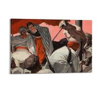 ARTYNSY 1pc The Legion of Terror, Liberty Story Illustration, April 1936, Canvas Wall Art 20x30inch(50x75cm) Suitable for Various Indoor Places, Cool Posters And Prints, Best Gift.