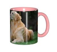 "Artypop" Golden Retriever Dogs Puppies Pets (3) 11 Oz Coffee Mugs, Ceramic Coffee Cups- Multi-Color