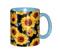 "Artypop" Spring Sunflowers Flowers Ceramic Coffee Mug Variou.S Colour Options Ceramic Cup 11oz