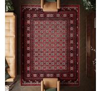 artyrugs Machine Washable Rug, 240x330cm, 75% Recycled Cotton, Short Pile, Non-Slip Backing, Non-Shedding, Suitable for Living Room, Bedroom, Kitchen, Hallway, Office, Dragon Red
