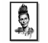 ARTZE Abstract & City Fashion Black & White Photo Framed Print SIZE: A2 with Black Frame ARTZE Black A2