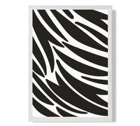 ARTZE Cute Cartoon Style Zebra Print Framed Print SIZE: A3 with White Frame in Black ARTZE Black A3