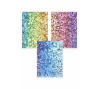 ARTZE Set of 3 Abstract Colourful Rainbow Petals Art Posters | Size: W50 cm x H70 cm ARTZE Multicolor W50 cm x H70 cm