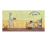 Artze Wall Art (Breakfast in Bed For Doris Canvas Print, Multi Coloured, 30 x 60cm