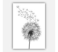 Artze Wall Art Dandelions Gallery Wall Sketch Art Prints 3-Piece Set, 30 cm Width x 40 cm Height