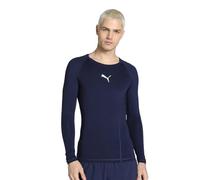 Artze Wall Art Men's Liga Baselayer Tee Long Sleeve Functional Underwear, Peacoat, S UK