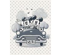 Artze Wall Art Mickey Mouse Canvas, Multi-Colour, 60 x 80 cm