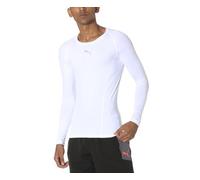 Artze Wall Art Men's Liga Baselayer Tee Long Sleeve Functional Underwear, White, L UK
