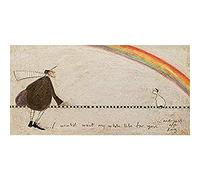 Artze Wall Art Sam Toft WDC91099 I Would Wait My Whole Life For You Canvas Print, Multi Coloured, 30 x 60cm