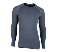 Artze Wall Art UYN Ambityon Thermal Compression Shirt - Three Quarter Grey/Blue/Royal Blue, 2X-Large