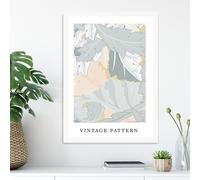 ARTZE William Morris Sage Green Willow Art Print / White Frame / SIZE: A3 in Pale Green ARTZE Pale Green A3