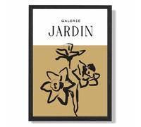 ARTZE Yellow Daffodil Boho Sketch Floral Framed Print SIZE: A3 with Black Frame | Size: A4 ARTZE Yellow A4