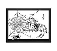 Artzybasheff Verotchka Spider Fly Web Illustration Artwork Framed Wall Art Print 18X24 Inch