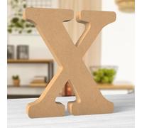 Aruatu 12 Inch Balsa Wooden Letters Unfinished Wood Letter for Wall Decorative Standing Large Letters for Wall Decoration for Craft Home Party Projects (X)