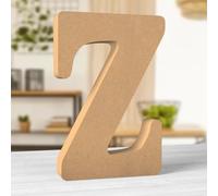 Aruatu 12 Inch Balsa Wooden Letters Unfinished Wood Letters for Wall Decor Decorative Standing Letters Large Letters for wall Decoration for Craft Home Party Projects (Z)