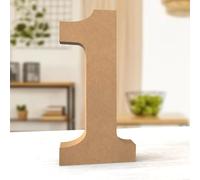 Aruatu 12 Inch Balsa Wooden Numbers for Wall Decor - Unfinished Wood Standing Decorative Numbers for Craft Home Party Projects (1)