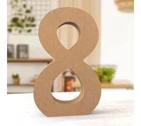 Aruatu 12 Inch Balsa Wooden Numbers Unfinished Wood Numbers for Wall Decor Decorative Standing Numbers Large Numbers for Wall Decoration for Craft Home Party Projects (8)