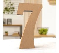 Aruatu 12 Inch Balsa Wooden Numbers Unfinished Wood Numbers for Wall Decor Decorative Standing Numbers Large Numbers for Wall Decoration for Craft Home Party Projects (7)