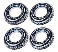 Aruatu 4 Pack Inflatable Tire Swimming Ring Rubber Ring for Swimming Pool Float for Adults 29.5" Giant Tire Tubes for Swimming Pool Water Activities Party Decor