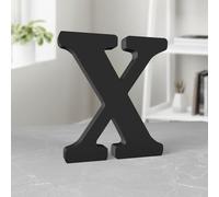 Aruatu 8 Inch Black Wood Letters Unfinished Wood Letter for Wall Decor Decorative Standing Letter Large Letters for wall Decoration for Craft Home Party Projects (X)