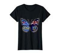 Aruba and Montserrat Mix Butterfly Half Aruban Montserratian T-Shirt