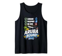 Aruba Bound Family Vacation No Kids Adults Trip Tank Top