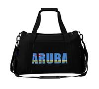 Aruba Flag Caribbean Beach Travel Duffle Bag Print Luggage Overnight Weekend Bags Shoulder Handbag for Women Men
