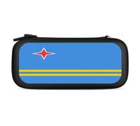 Aruba Flag Portable Carrying Case for Switch Protective Travel Hard Shells Game Card Storage Pouch Bag