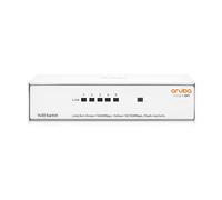 Aruba - Instant ON Wired(I5) BTO 5G Switch, 5 Ports, RJ45, Plastic Case, Compatible with Desktop, Laptop, Printer, Tablet