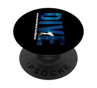 Aruba Island Dive | Dutch Caribbean Scuba Diving Souvenir PopSockets Adhesive PopGrip