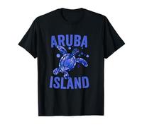 Aruba Island Watercolor Sea Turtle Dutch Caribbean Souvenir T-Shirt