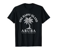 Aruba One Happy Island Aruban Souvenir Dutch Caribbean Value Graphic T-Shirt