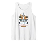 Aruba One Happy Island California Lighthouse Tank Top