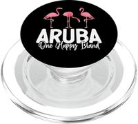 Aruba One Happy Island Dutch Caribbean Dushi Bida Aruba PopSockets PopGrip for MagSafe