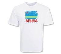 Aruba Soccer T-Shirt in White | Size: XS Aruba White XS