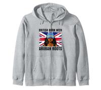 Aruban Roots British Born Girl Pride Aruba Heritage Zip Hoodie