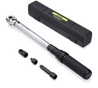 ARUCMIN 3/8-Inch Drive Click Torque Wrench (10-100 ft.-lb./15-135 Nm) Dual-Direction Adjustable Torque Wrench Set