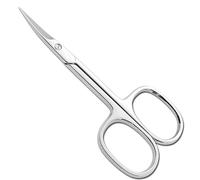 ARUIA Cuticle Scissors with Curved tip, Stainless Steel Grooming Tool for Cuticles Nail Remover, Eyebrows & Eyelashes Cutter Trimmer for All Purpose Men & Women