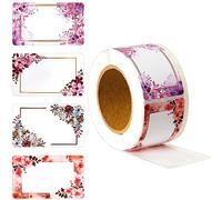 Aruicheng Name Tags 250 Pcs Sticky Labels Waterproof Name Stickers Food & Clothes Kitchen & Bottles School & Office Home 4 Colors 50x30mm