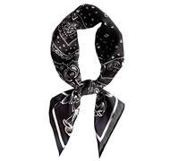 AruiLeo Satin Square Silk Feeling Hair Scarf Headscarf for Women/Men's Necktie Silk Bandanas Pocket Square - - Medium