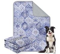 Aruiliya Reusable Washable Puppy Pads, 2 Pack Dog Training Pee Pads with Anti Slip Bottom, Super Absorbent and Leak-Proof for Floor, Crate, Potty Training (90 x 105cm)