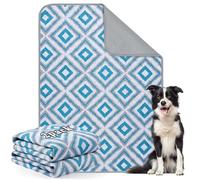 Aruiliya Reusable Washable Puppy Pads, 2 Pack Dog Training Pee Pads with Anti Slip Bottom, Super Absorbent and Leak-Proof for Floor, Crate, Potty Training (60 x 90cm)