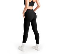 Aruki Women's High-Waisted Leggings, Thick Non-See-Through Fabric with Tummy Control, Four-Way Stretch for Cycling, Running, Gym and Yoga and Everyday Active Training Wear Daily - Jet Black - M