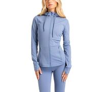 Aruki Women's Slim Fit Casual Full-Zip Hoodie, Serenity, Medium